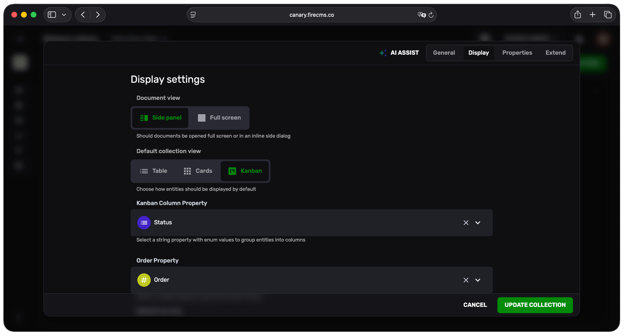 Collection View Modes